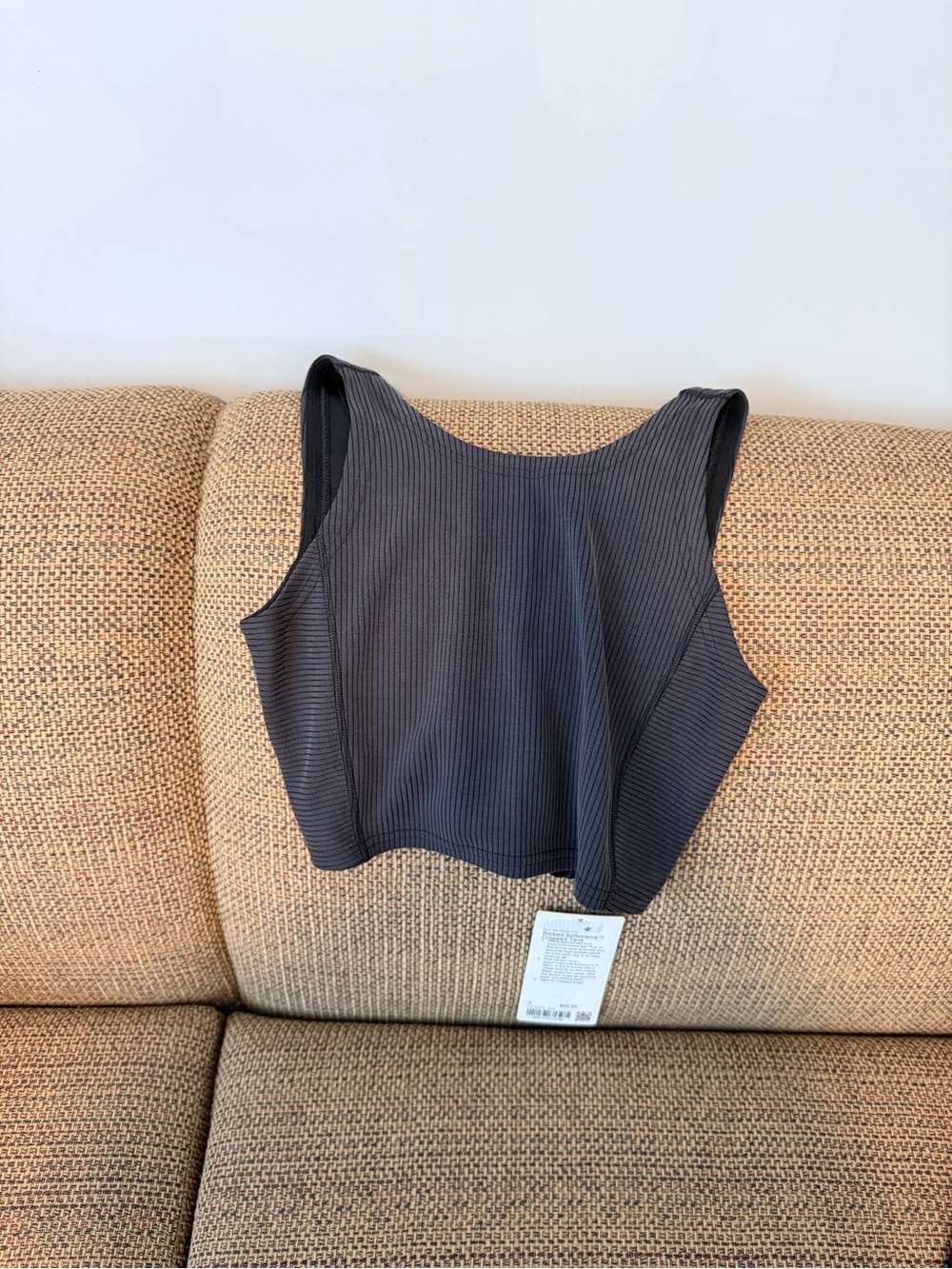 lululemon athletica Ribbed Crop Tank - Black